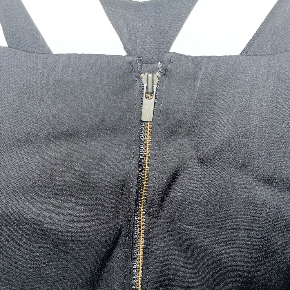 Banana Republic Black Grosgrain Straps Lined Blouse Top Tank Size Med NWT - Picture 6 of 7